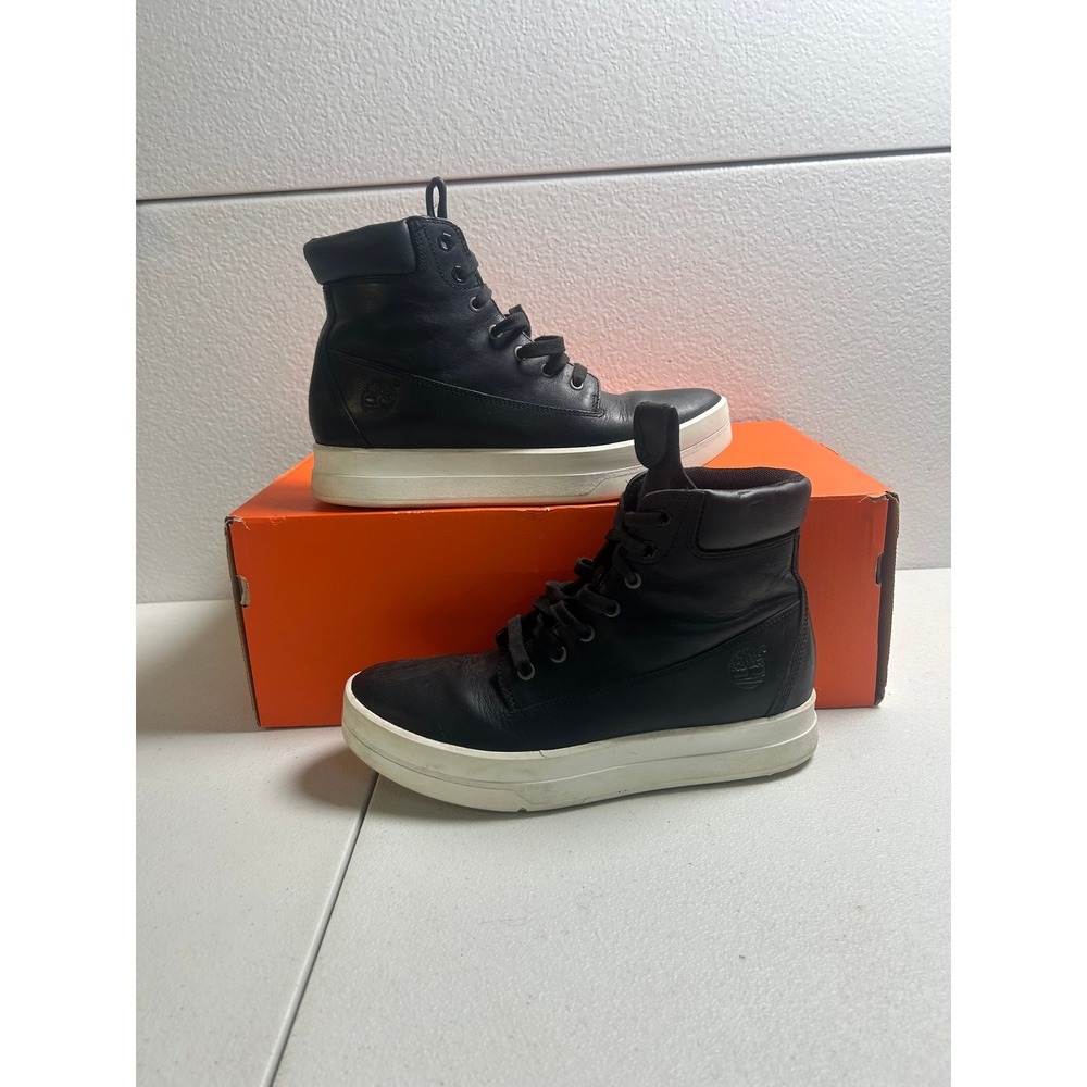 Timberland Kiri Up High Top Black Leather 7.5 #3190